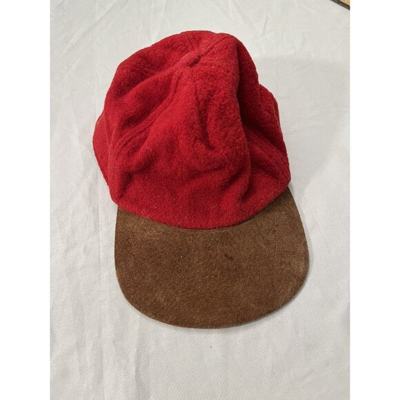 Vintage Gap Hat Baseball Cap Strap Back Wool Crown Red Suede Body Adult O/S - Picture 1 of 10